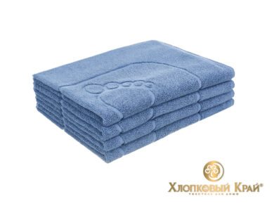 полотенце-коврик для ног 50х70 см деним, фото 3
