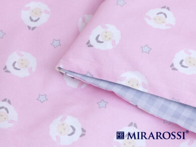 Постельное белье для новорожденных Овечки розовые, фото 3