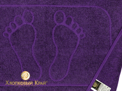полотенце-коврик для ног 50х70 см фиолет, фото 4