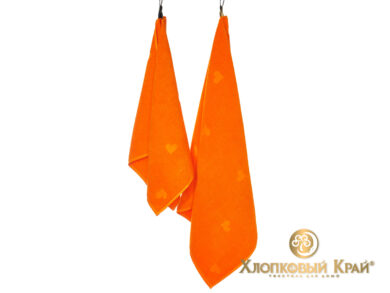 полотенце для лица 50х100 см Амор оранж, фото 6