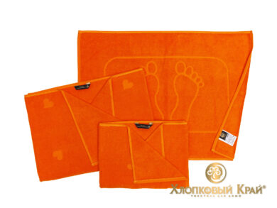 полотенце для лица 50х100 см Амор оранж, фото 8