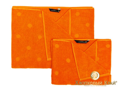 полотенце для лица 50х100 см Бон Пари оранж, фото 2