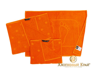 полотенце для лица 50х100 см Бон Пари оранж, фото 8