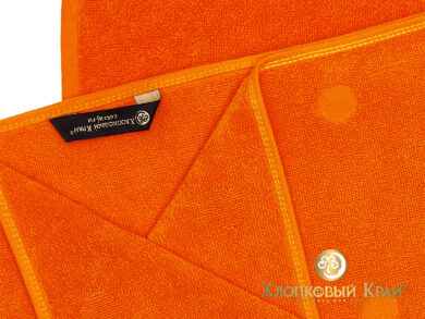 Полотенце банное 70х140 см Бон Пари оранж, фото 9