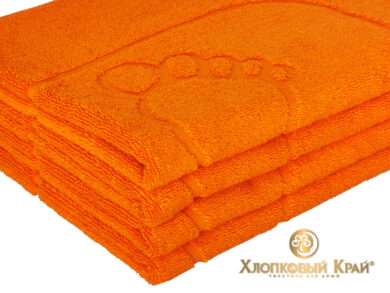 полотенце-коврик для ног 50х70 см оранж, фото 5