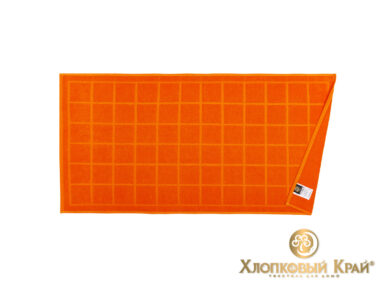 полотенце для лица 50х100 см Клетка оранж, фото 3