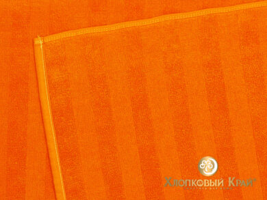 Полотенце банное 70х140 см Страйп оранж, фото 10