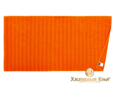 Полотенце банное 70х140 см Страйп оранж, фото 3