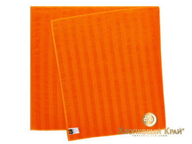 полотенца махровые Страйп оранж, фото 11